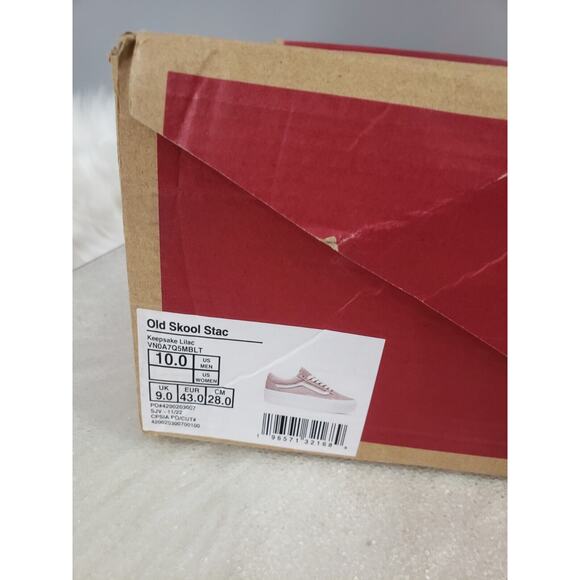 NEW Vans - Old Skool Stacform Lilac Women's Size‎ 11.5 Mauve lavender platform - Picture 8 of 9